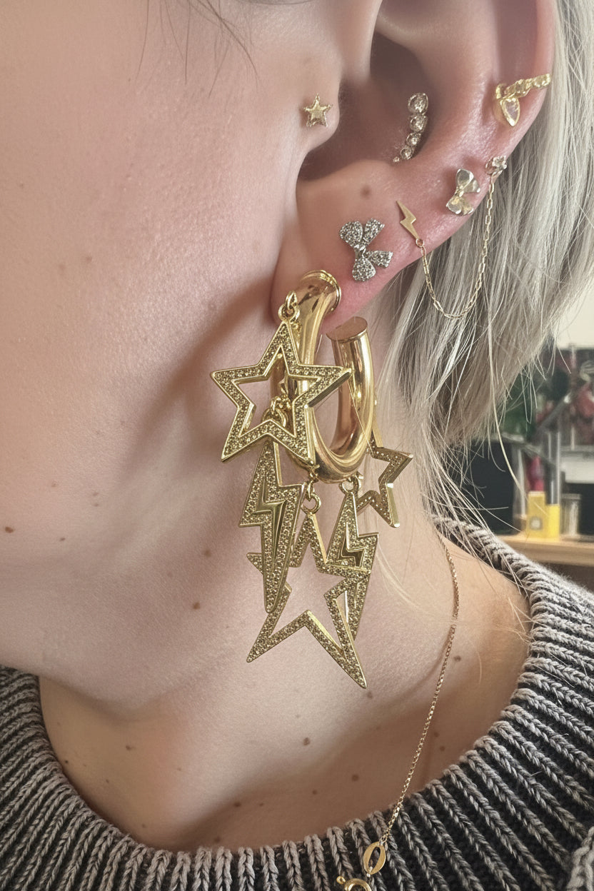 Earring hoops Mega Star