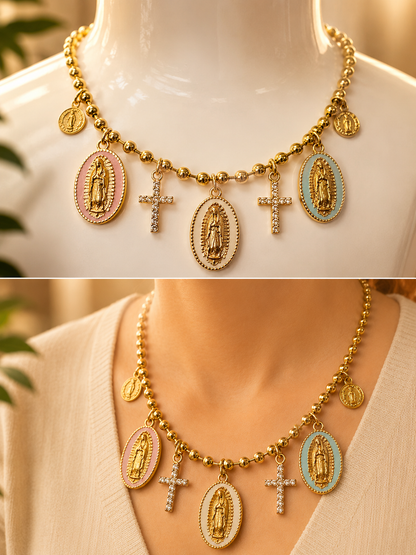 Necklace Virgen de Guadalupe