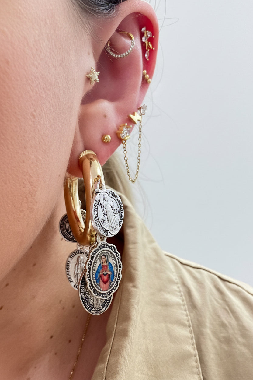 Earring hoops Santos