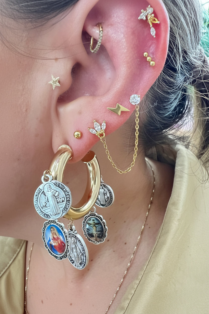 Earring hoops Santos