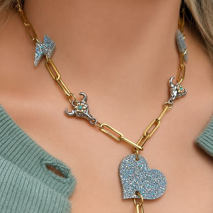Necklace Lightning heart