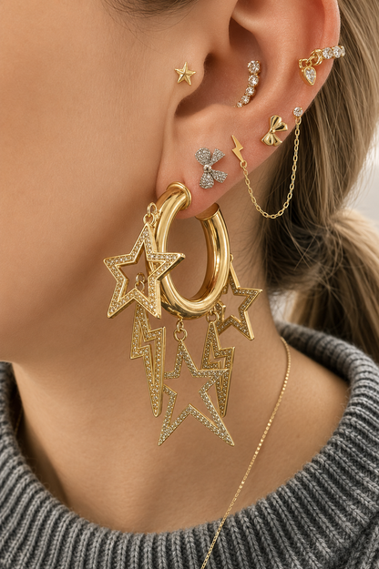 Earring hoops Mega Star