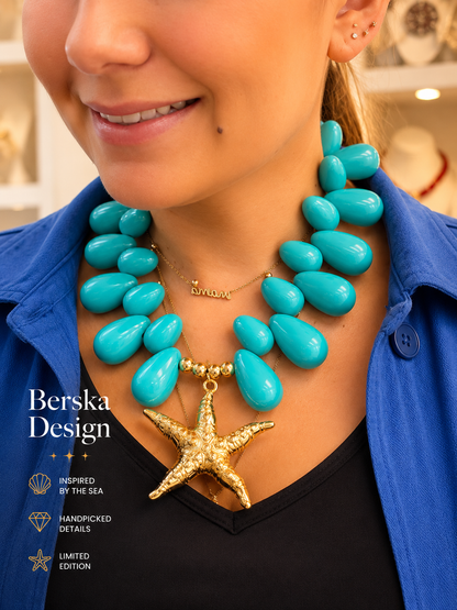 Necklace Big Drop stones!
