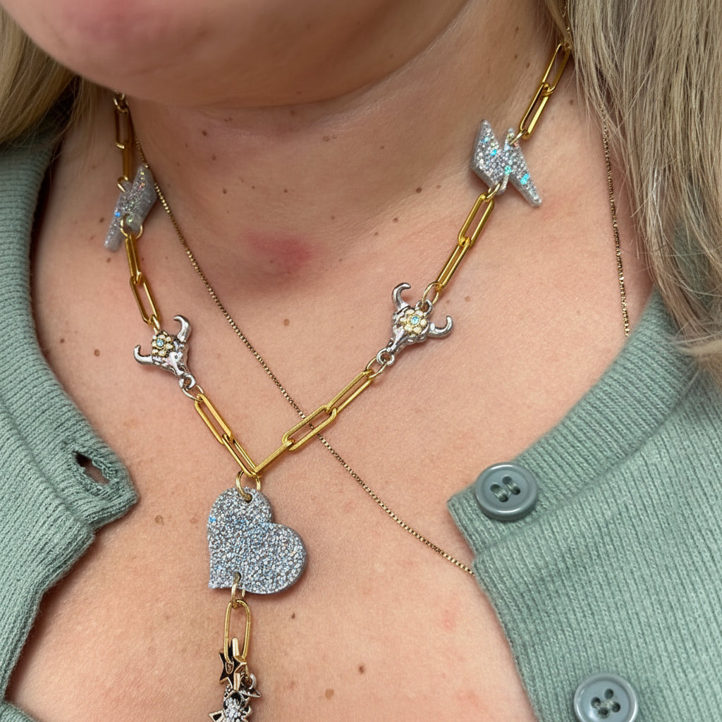 Necklace Lightning heart