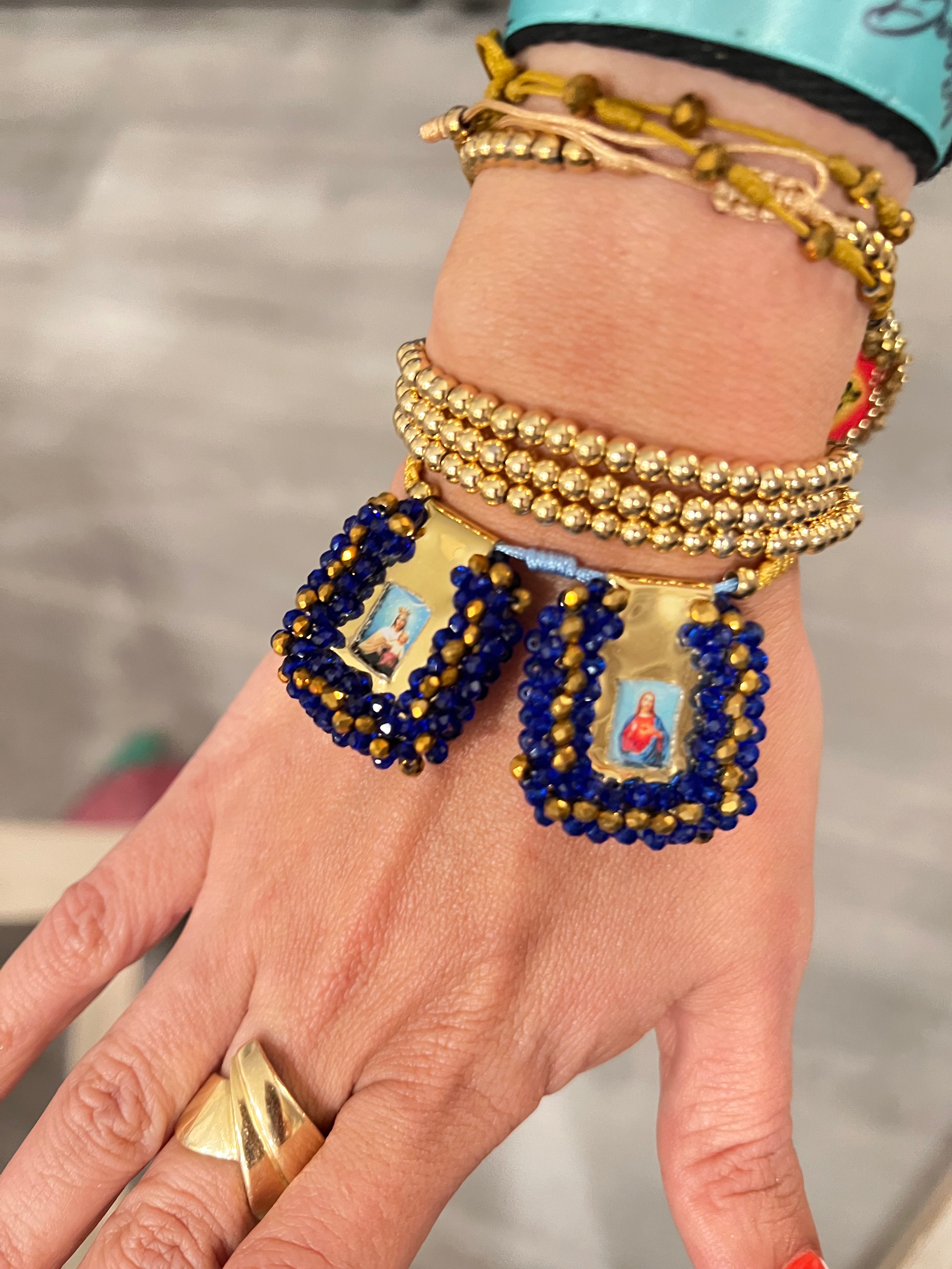 Bracelet Escapulario macramé