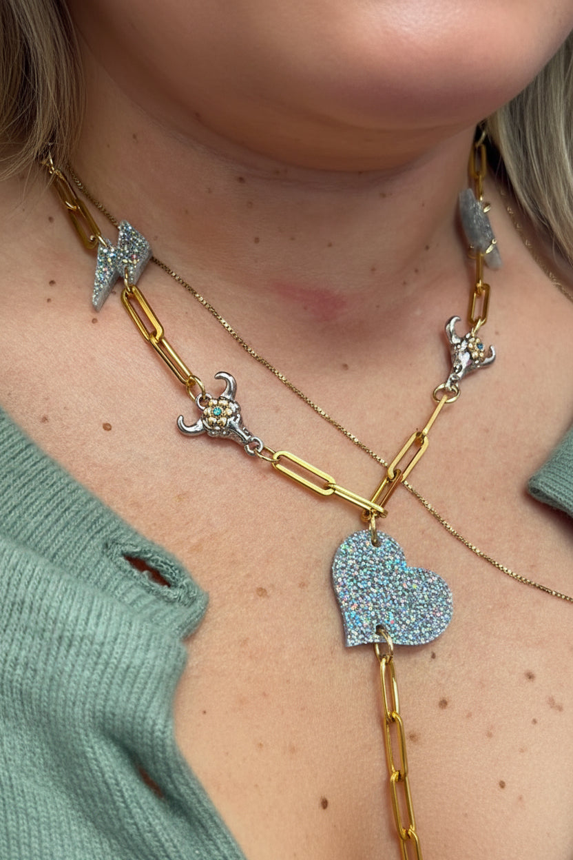 Necklace Lightning heart